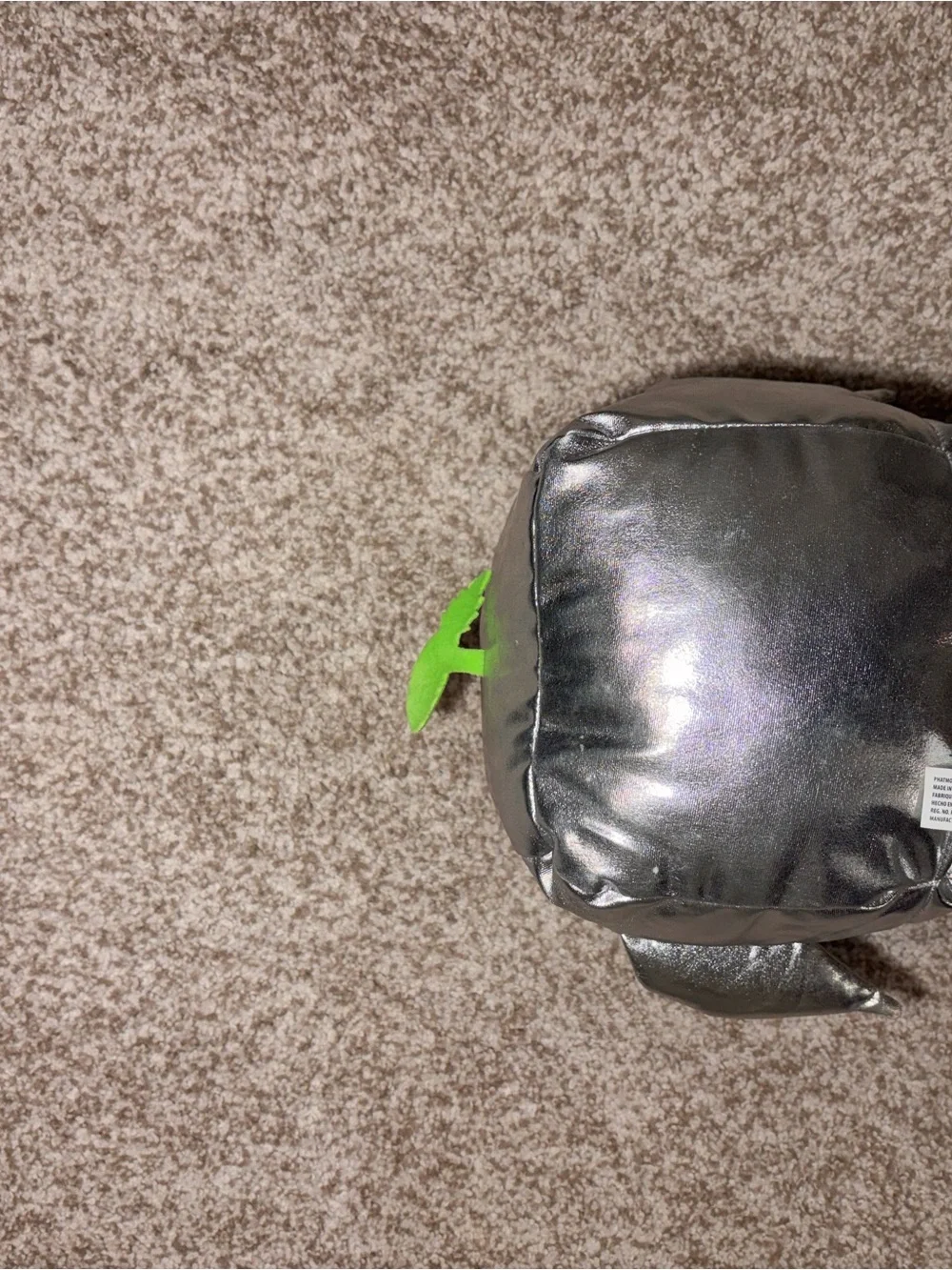 Silver metallic Rocket Plushie